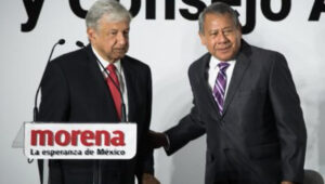 Audomaro Martínez Zapata y Andrés Manuel López Obrador