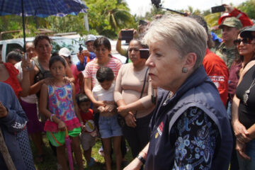 Al Senado Alicia Bárcena por daño del petróleo en  Veracruz