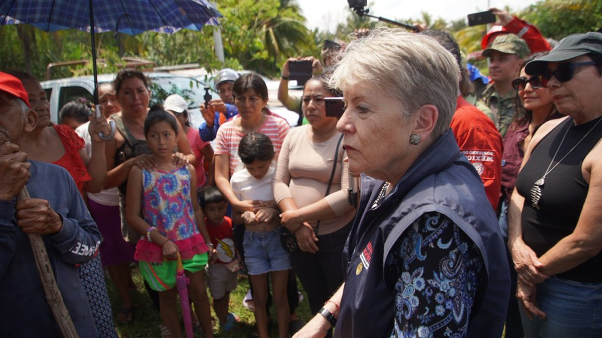 Al Senado Alicia Bárcena por daño del petróleo en  Veracruz