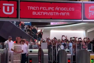 Sheinbaum inaugura el Tren Felipe Ángeles conectando Buenavista y AIFA