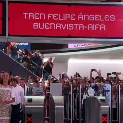 Sheinbaum inaugura el Tren Felipe Ángeles conectando Buenavista y AIFA