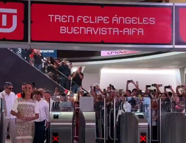 Sheinbaum inaugura el Tren Felipe Ángeles conectando Buenavista y AIFA
