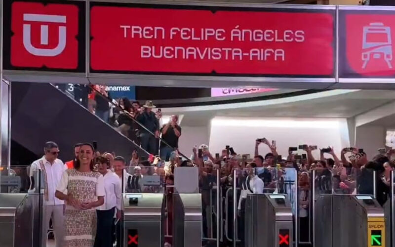 Sheinbaum inaugura el Tren Felipe Ángeles conectando Buenavista y AIFA