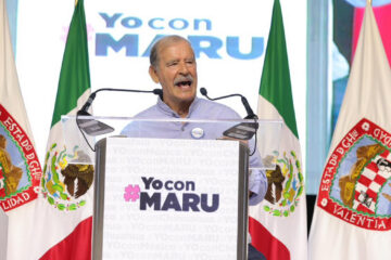 Los cuatro presidentes en defensa de Maru Campos