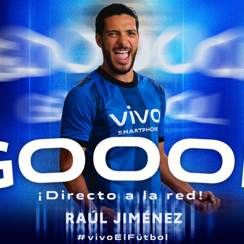 vivo Smartphone felicita al delantero Raúl Jiménez por su gol histórico