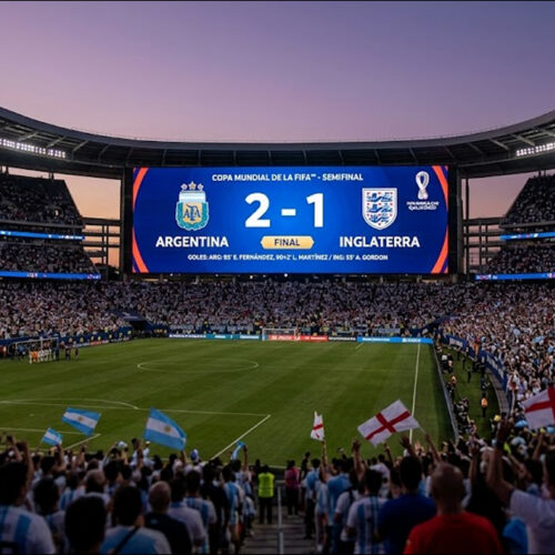 Argentina tumba a Inglaterra sobre la hora y va por el bicampeonato